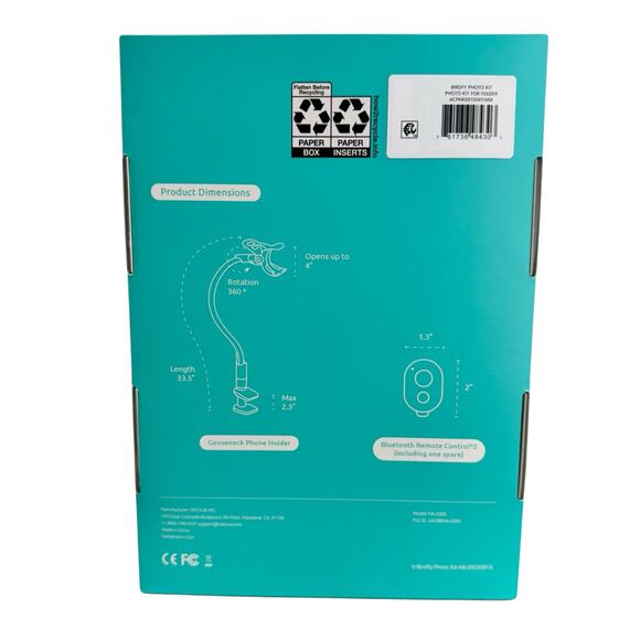 Birdfy Gooseneck Phone Holder Photo Shoot Filming Stand 33 in Wireless Remote - Picture 4 of 6